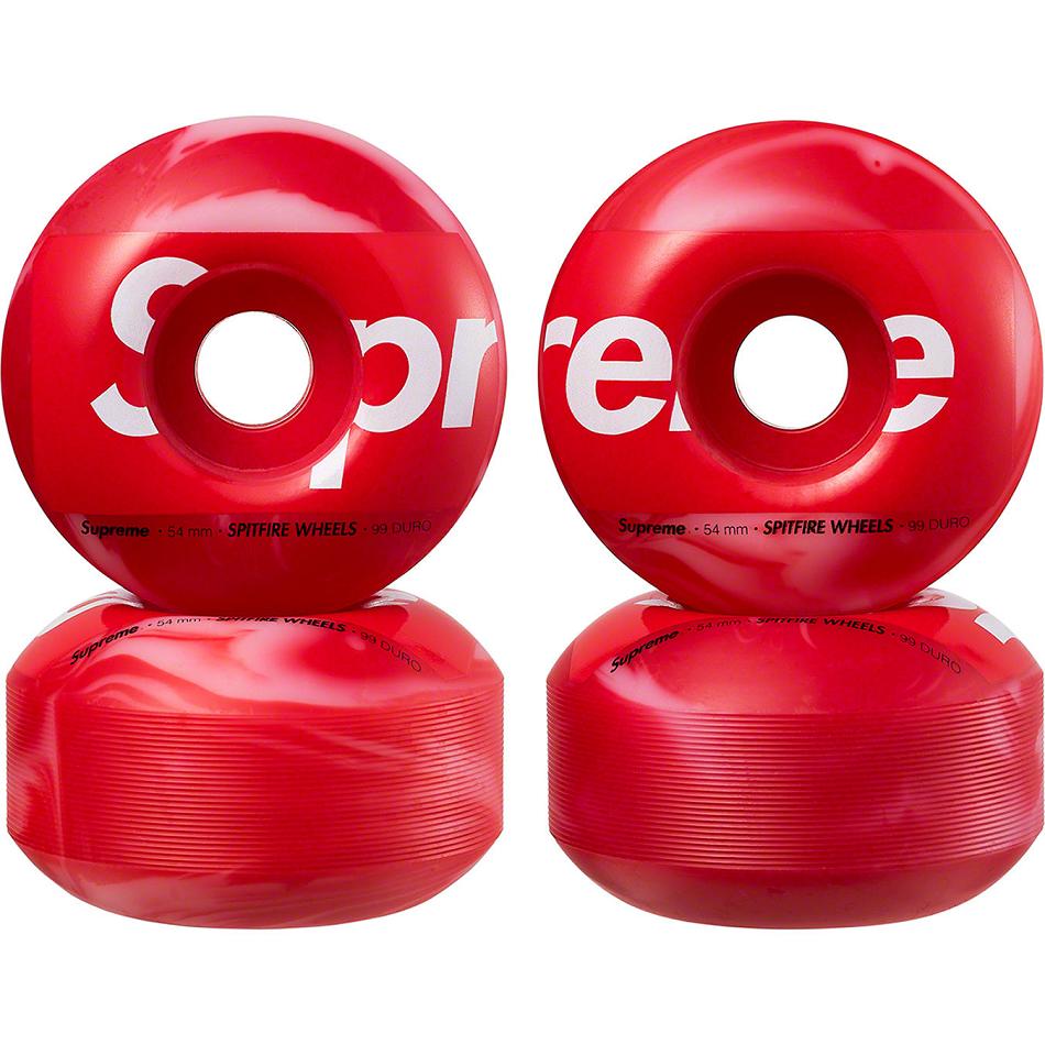 Acessorios Supreme Spitfire® Shop Wheels (Set of 4) Skateboard Vermelhas | PT417GL