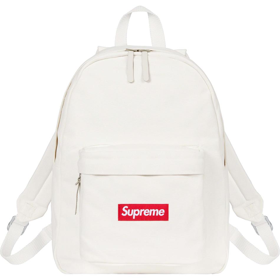 Bolsas Supreme Lona Backpack Branco | PT426BC