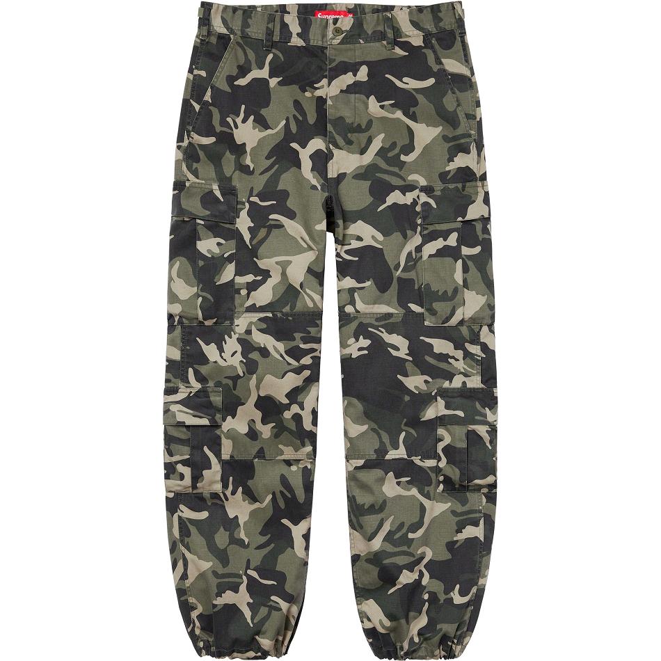 Calças Supreme Cargo Pant Verdes Camufladas | PT196WY