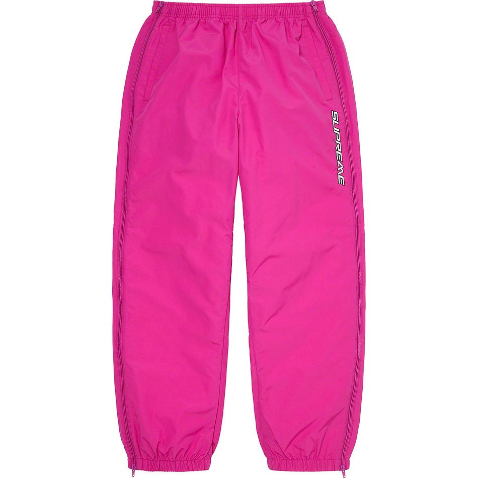 Calças Supreme Full Zip Baggy Warm Up Pant Rosa | PT160KI