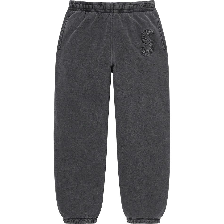 Calças Supreme Overdyed S Logo Sweatpant Pretas | PT188ZG