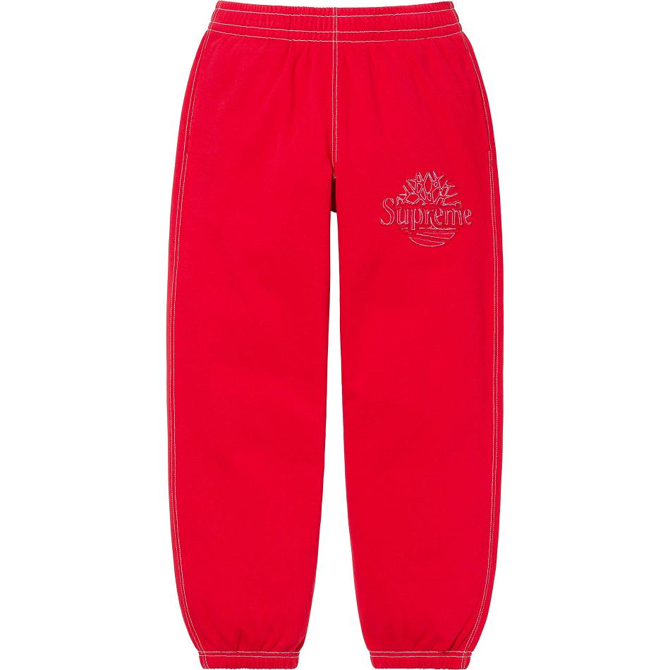 Calças Supreme Timberland® Sweatpant Vermelhas | PT182FM