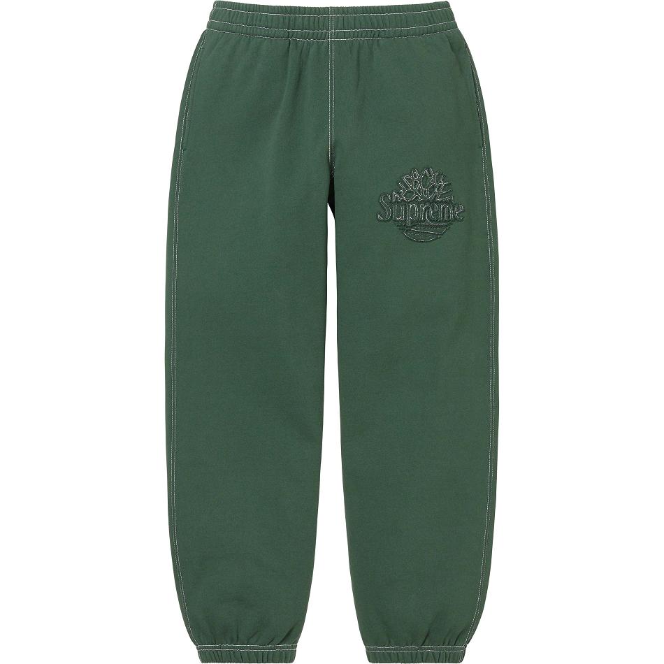 Calças Supreme Timberland® Sweatpant Verdes | PT183GL