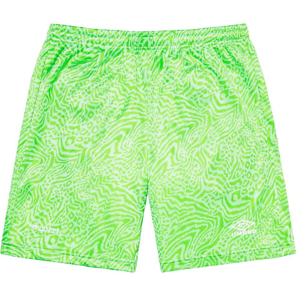 Calções Supreme Jacquard Animal Print Soccer Verdes | PT229OR