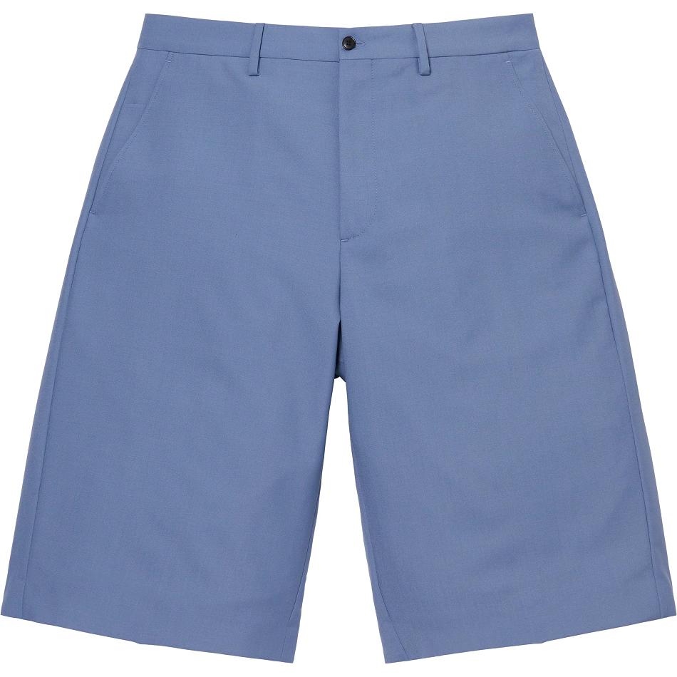 Calções Supreme Lã Trouser Azul Marinho | PT239LH