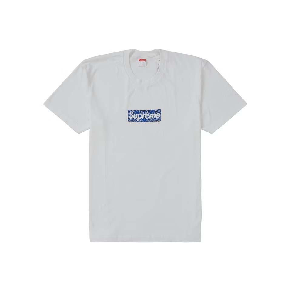 Camiseta Supreme Bandana Box Logo Branco | PT388SO