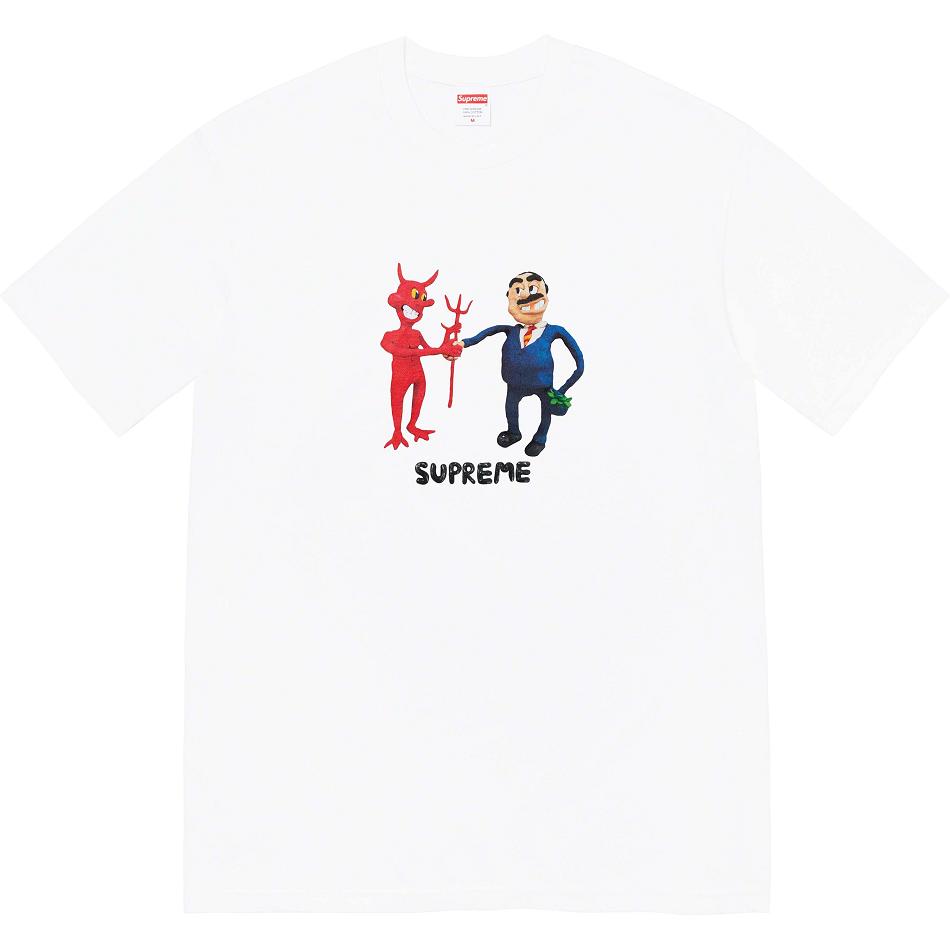 Camiseta Supreme Business Tee Branco | PT374BC