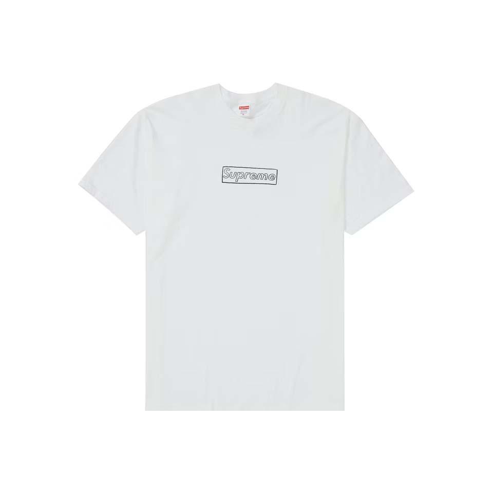 Camiseta Supreme Kaws Chalk Logo Branco | PT394KI