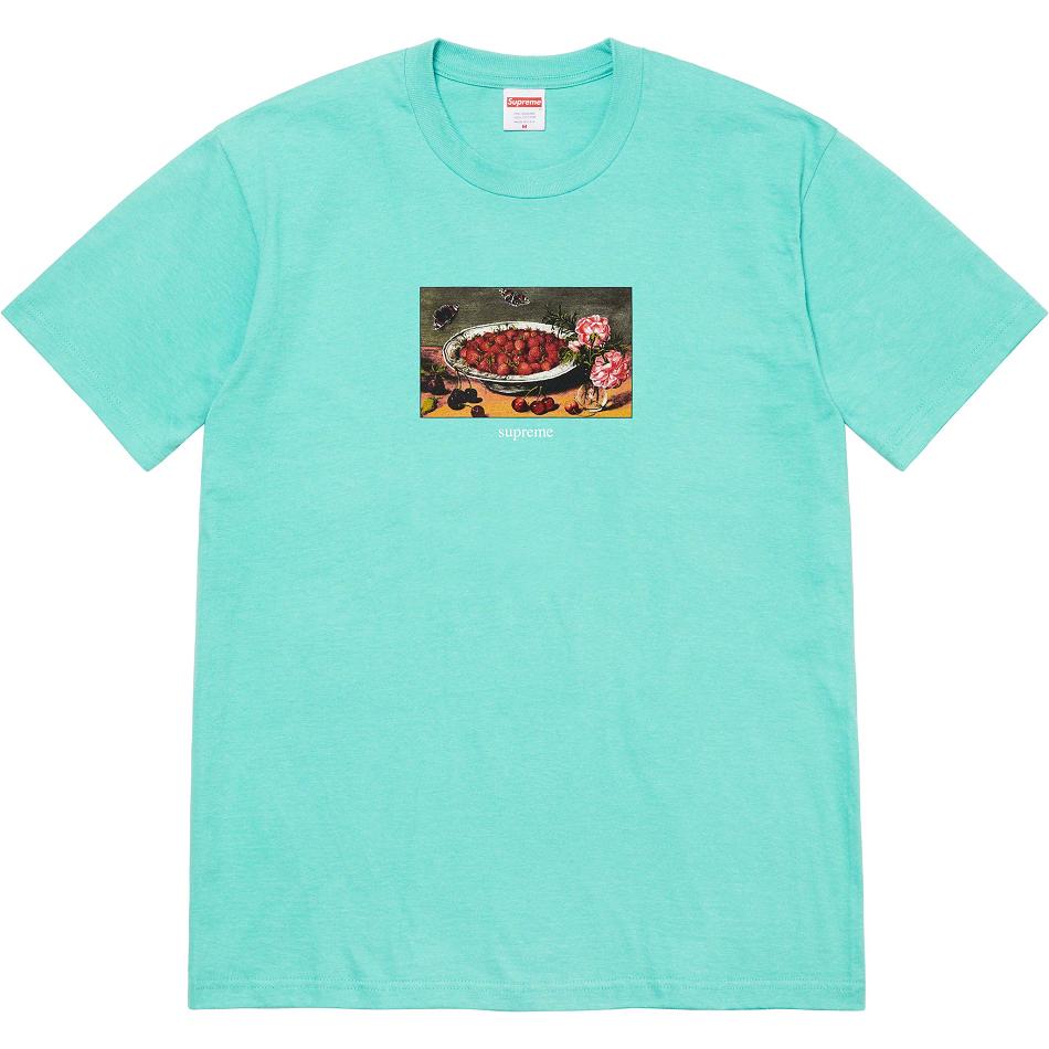 Camiseta Supreme Strawberries Tee Aqua | PT344ZG