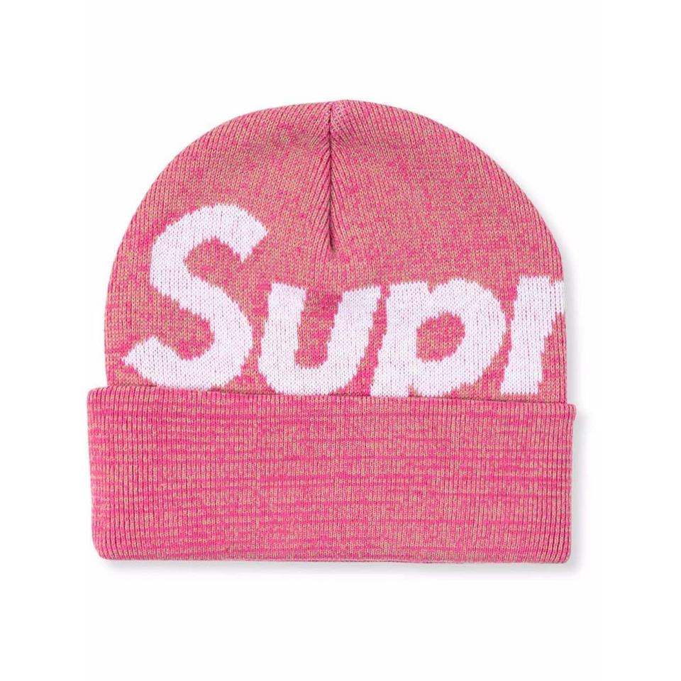 Chapeus Supreme Big Logo Beanie Rosa | PT479NB