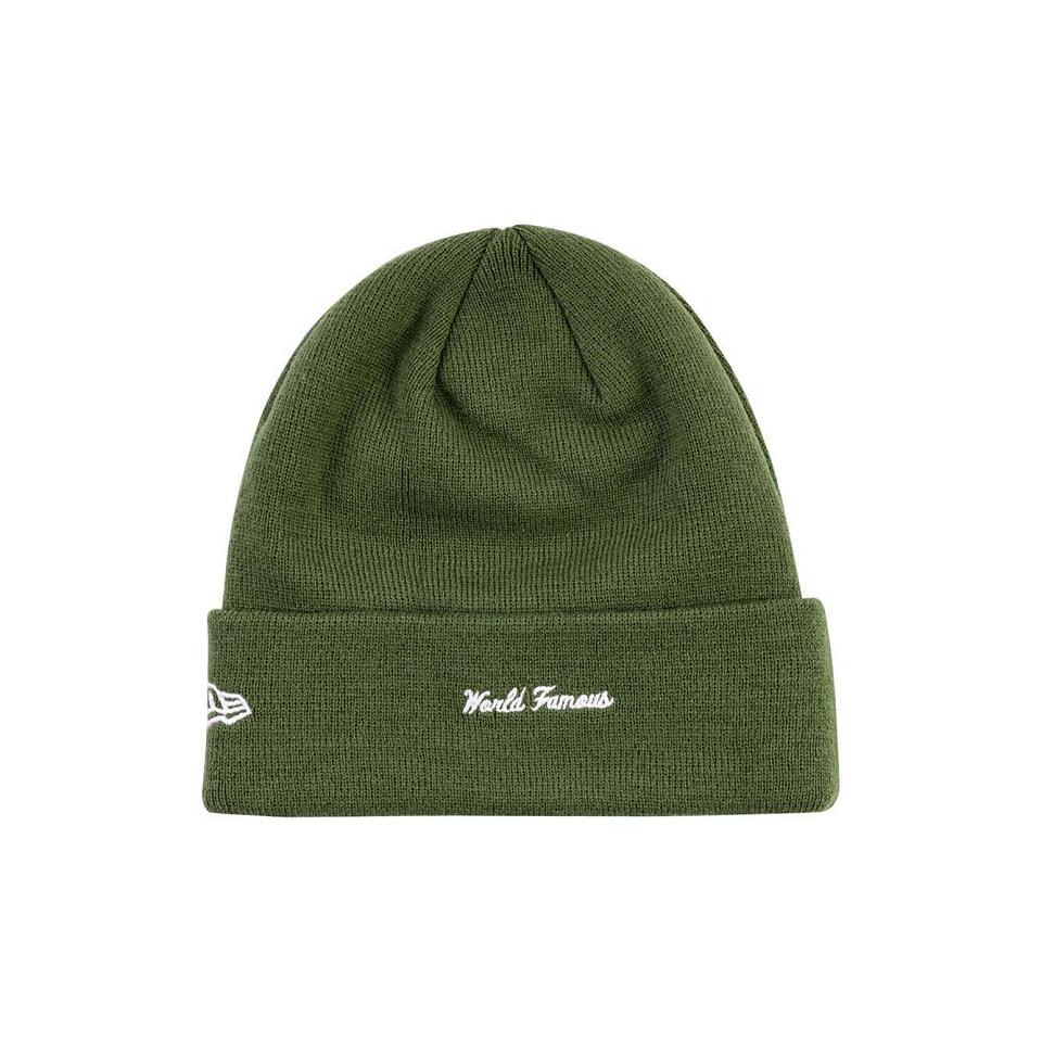 Chapeus Supreme New Era Cross Box-Logo Beanie Verdes | PT482WY