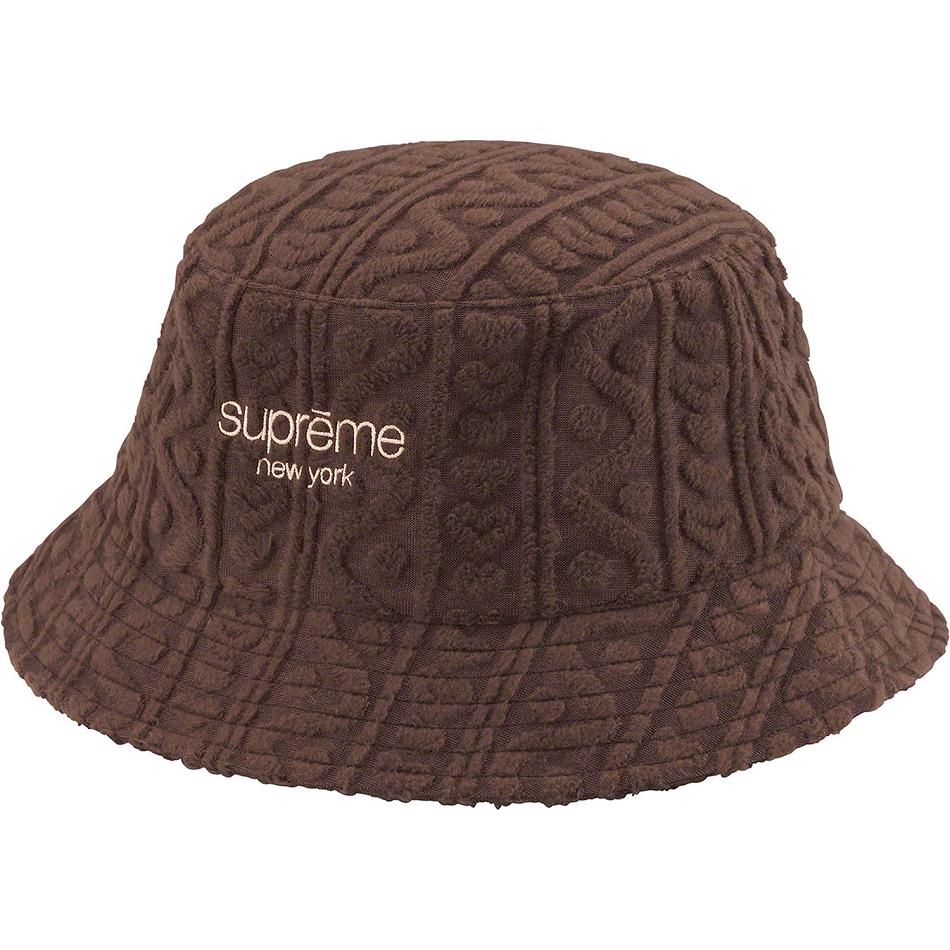 Chapeus Supreme Terry Pattern Crusher Marrom | PT448ZG