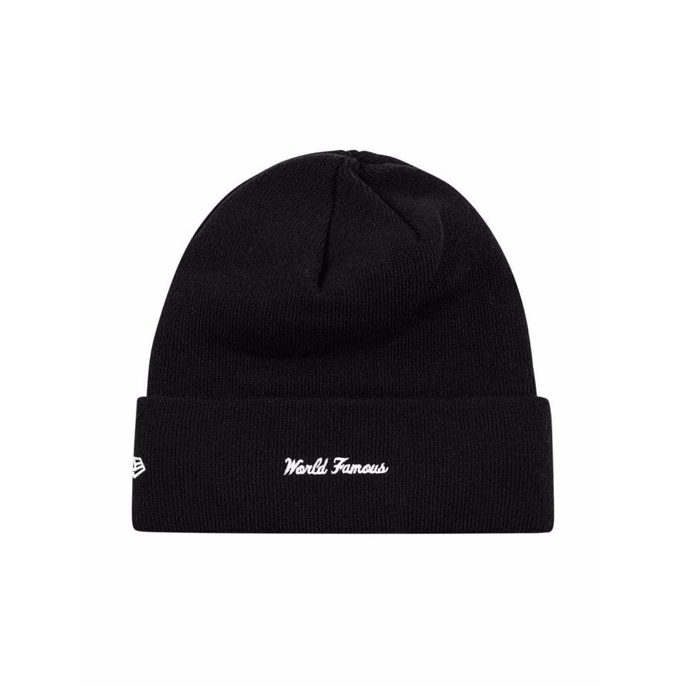 Chapeus Supreme x New Era Box Logo Beanie Pretas | PT485TV