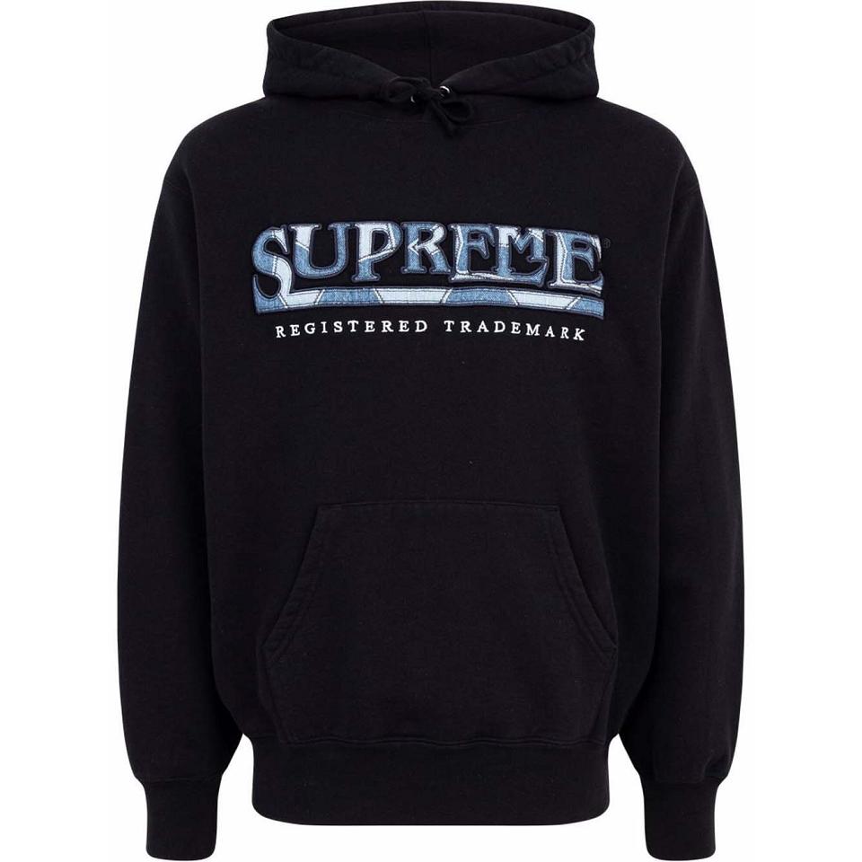 Moletom Com Capuz Supreme Logo Embroide Pretas | PT118WY