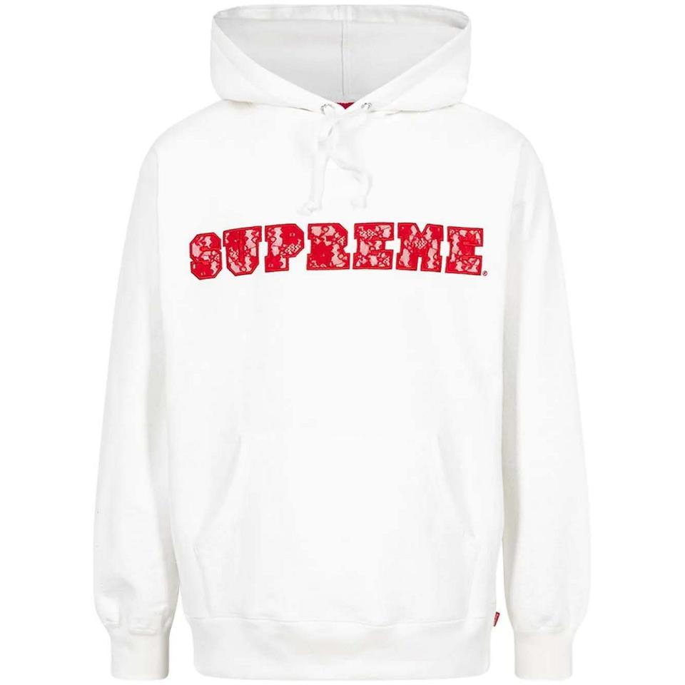 Moletom Com Capuz Supreme Renda Detail Logo Branco | PT116MA