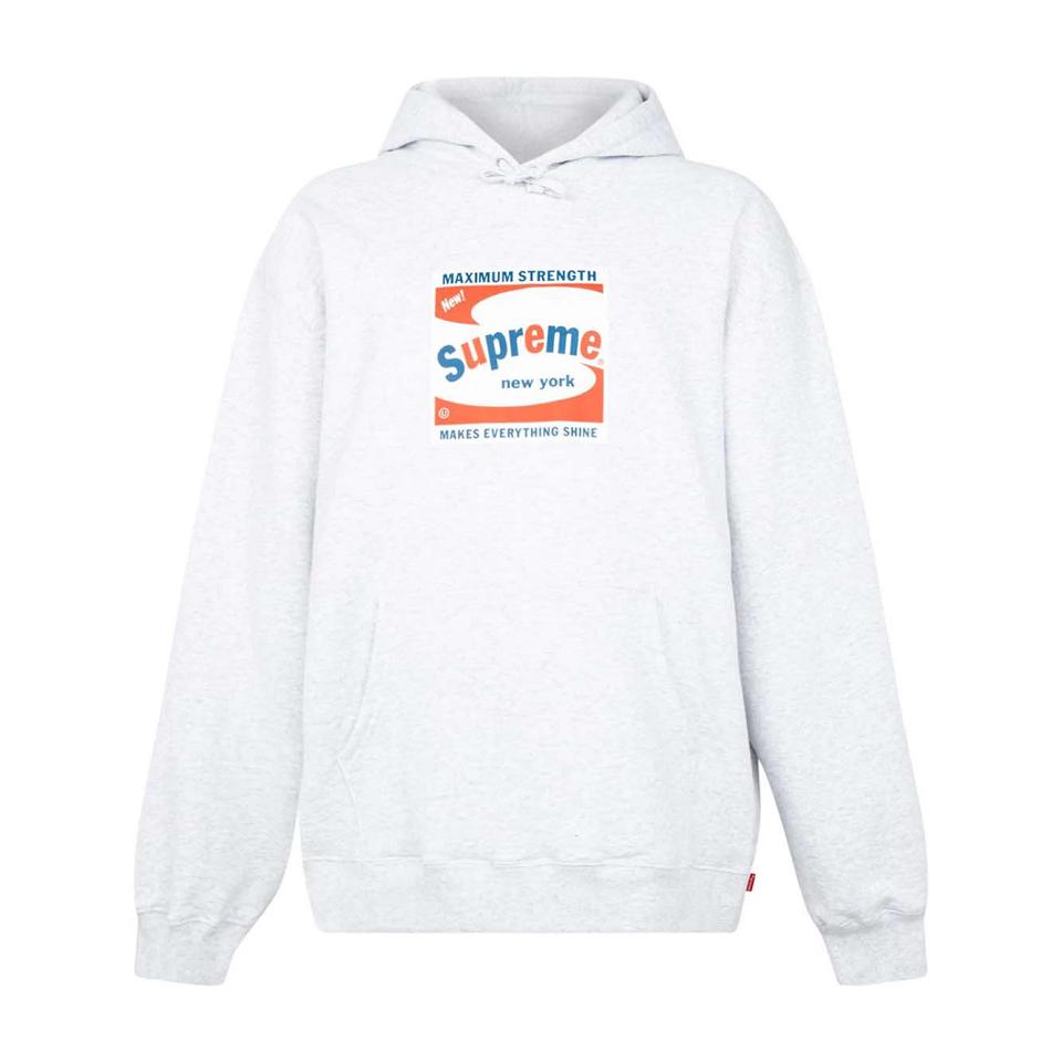 Moletom Com Capuz Supreme Shine Logo Print Branco | PT123UT