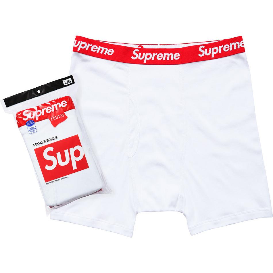 Roupa Interior Supreme Hanes® Boxer Briefs (4 Pack) Branco | PT490PQ