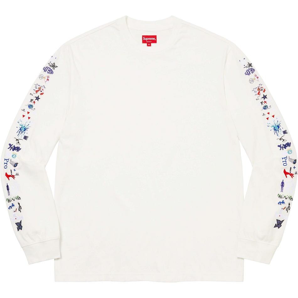 Suéteres Supreme AOI Icons L/S Top Branco | PT276RW