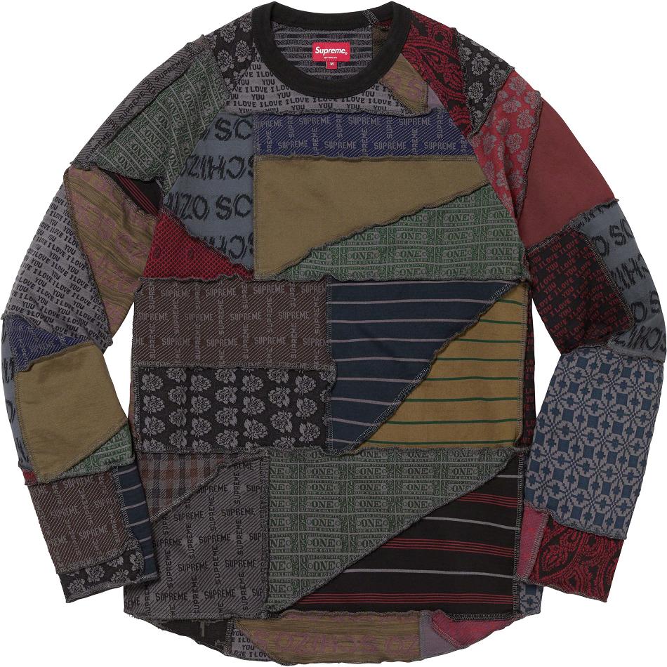 Suéteres Supreme Patchwork Jacquard L/S Top Pretas Multicoloridas | PT266ZG