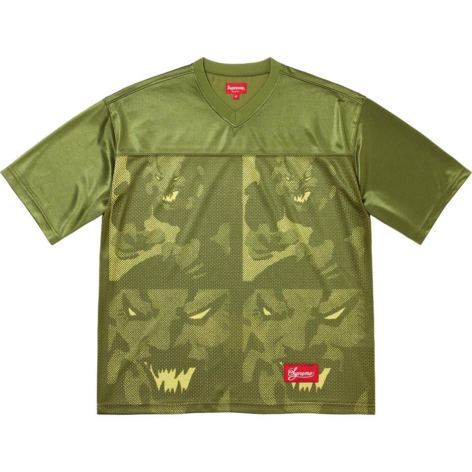 Suéteres Supreme Ronin Football Jersey Verde Oliva | PT285DN