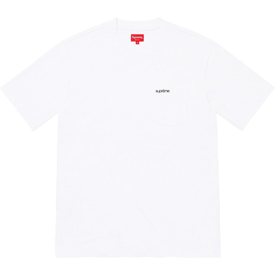 Suéteres Supreme S/S Pocket Tee Branco | PT269VD