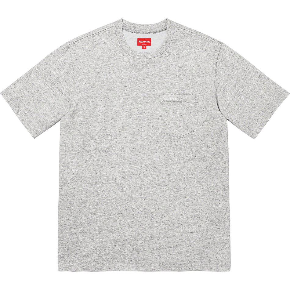 Suéteres Supreme S/S Pocket Tee Cinzentas | PT272MA