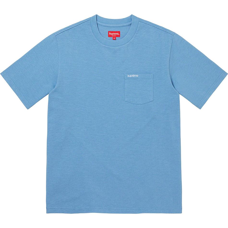 Suéteres Supreme S/S Pocket Tee Turquesa | PT275EX