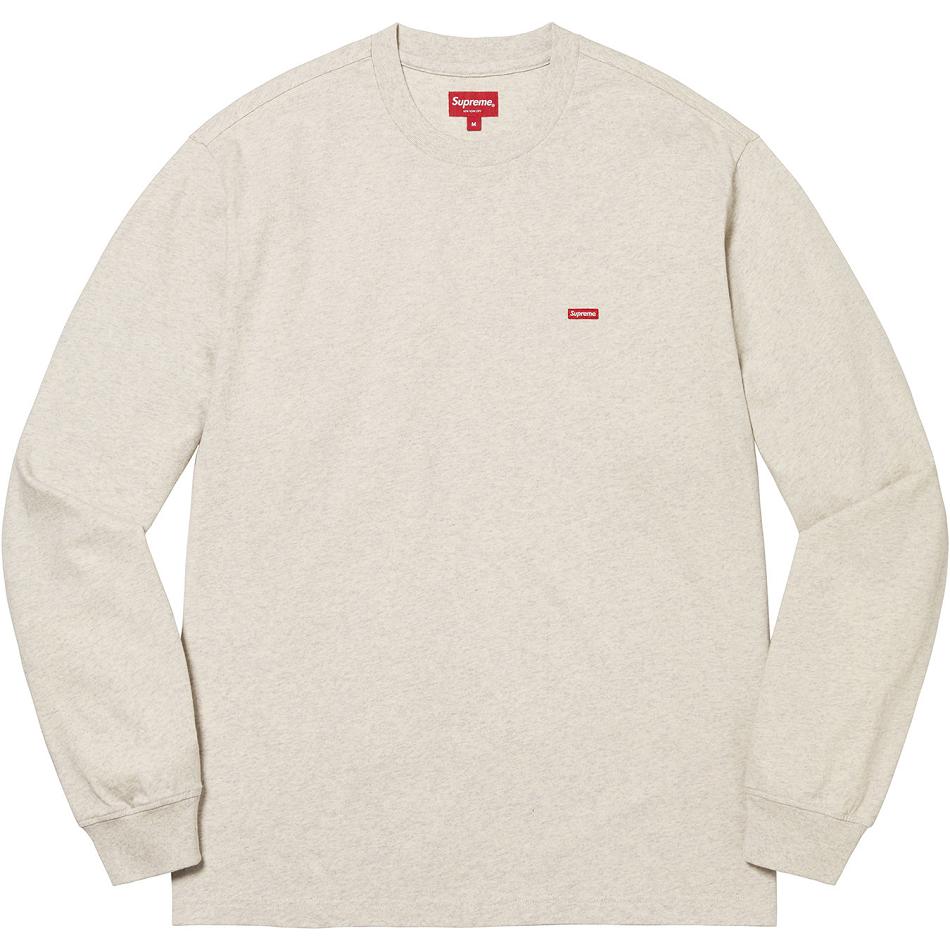 Suéteres Supreme Small Box L/S Tee Bege | PT248WY