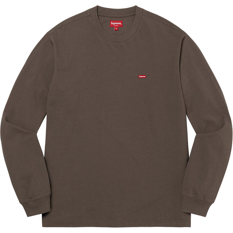 Suéteres Supreme Small Box L/S Tee Marrom | PT250RW