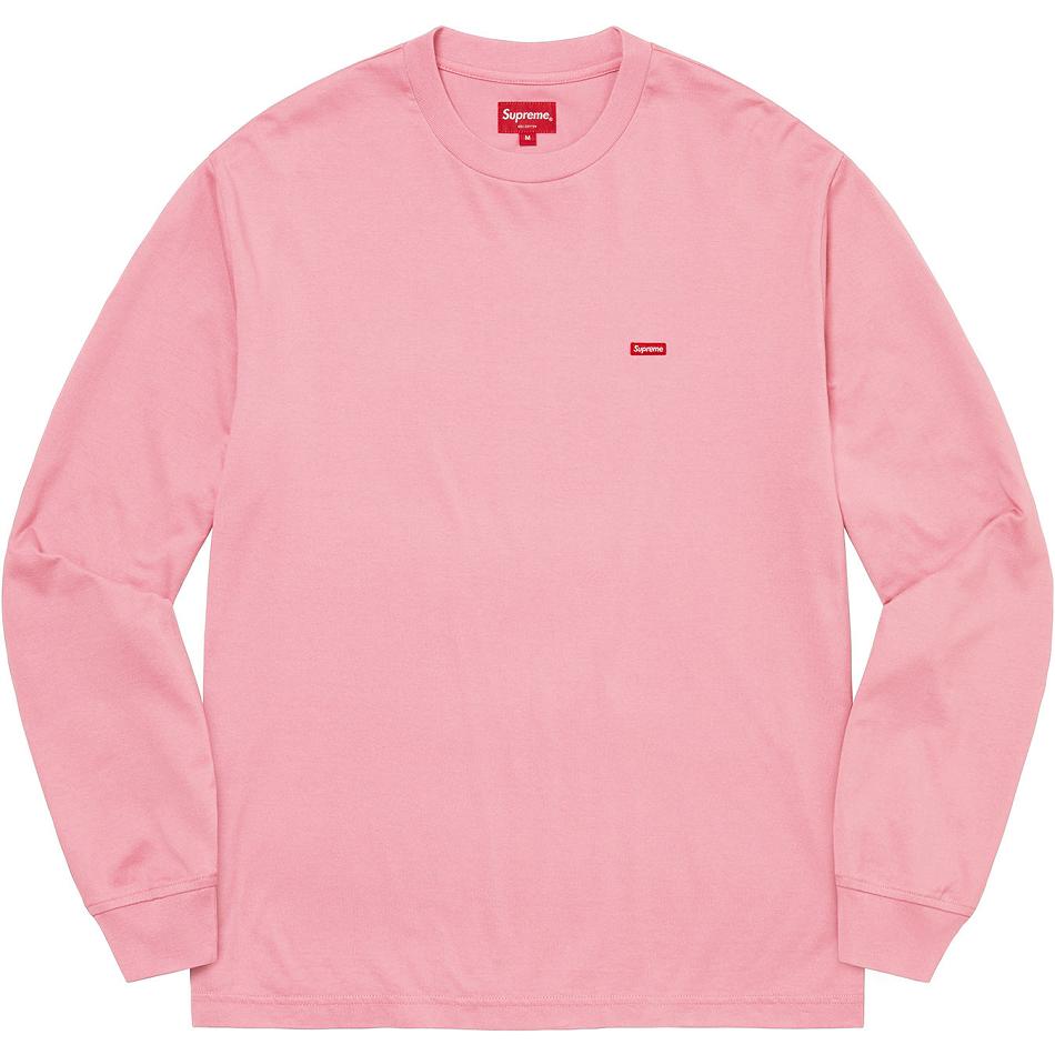 Suéteres Supreme Small Box L/S Tee Rosa | PT247QZ