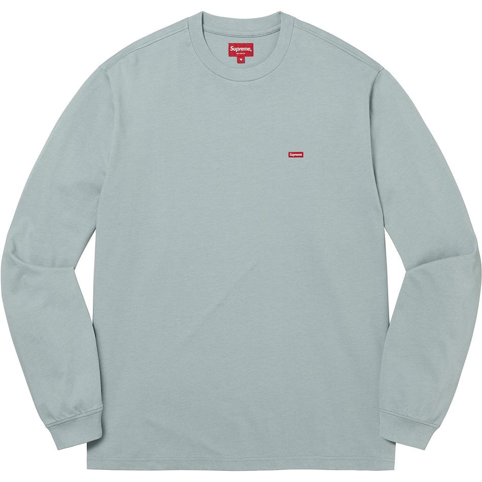 Suéteres Supreme Small Box L/S Tee Turquesa | PT246MA