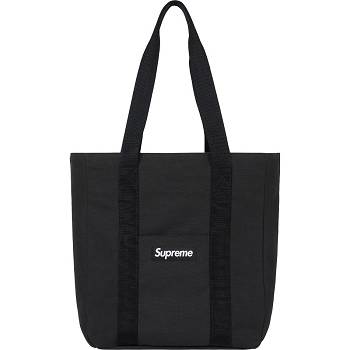 Bolsas Supreme Lona Tote Pretas | PT424CE