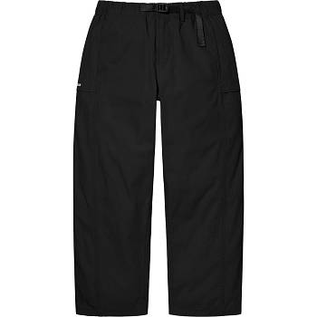 Calças Supreme Belted Trilha Pant Pretas | PT176IS