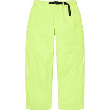 Calças Supreme Belted Trilha Pant Verdes | PT175UT