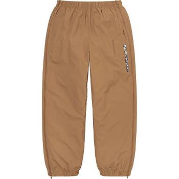 Calças Supreme Full Zip Baggy Warm Up Pant Marrom | PT158HK