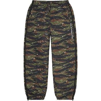 Calças Supreme Full Zip Baggy Warm Up Pant Verdes Camufladas | PT163XF