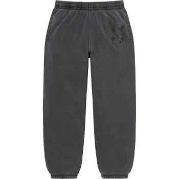 Calças Supreme Overdyed S Logo Sweatpant Pretas | PT188ZG