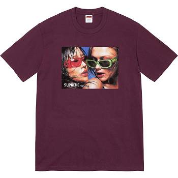 Camiseta Supreme Eyewear Tee Bordeaux | PT363DN