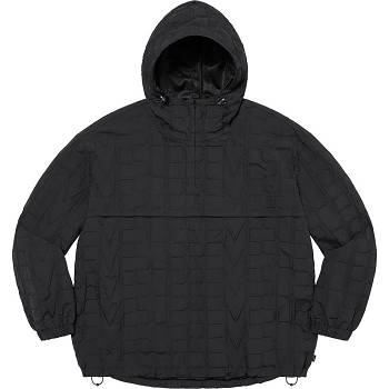 Casaco Supreme Repeat Stitch Anorak Pretas | PT149UT