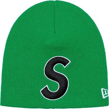 Chapeus Supreme New Era® S Logo Beanie Verdes | PT441DN