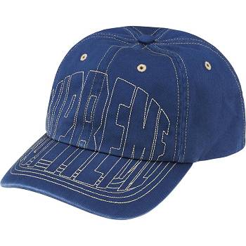 Chapeus Supreme Visor Stitch 6-Panel Azul Marinho | PT465AP