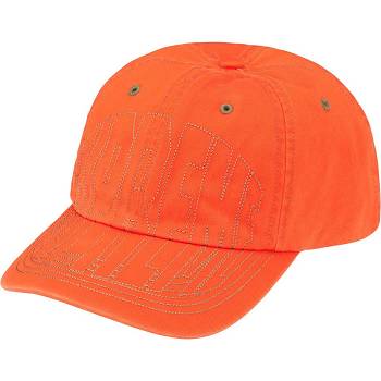 Chapeus Supreme Visor Stitch 6-Panel Laranja | PT464PQ