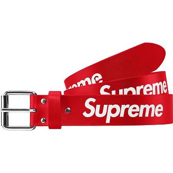 Cintos Supreme Repeat Couro Belt Vermelhas | PT428MA