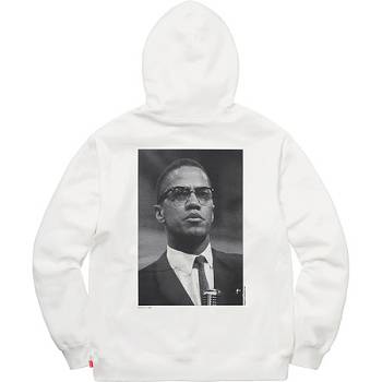 Moletom Com Capuz Supreme Malcolm X For Branco | PT119EX