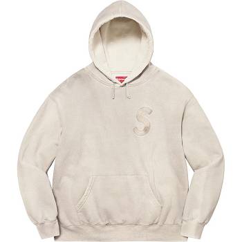 Moletons Supreme Overdyed S Logo Encapuzado Branco | PT312FM