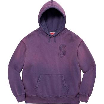 Moletons Supreme Overdyed S Logo Encapuzado Roxo | PT315JJ