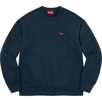 Moletons Supreme Small Box Crewneck Azul Marinho | PT307OR