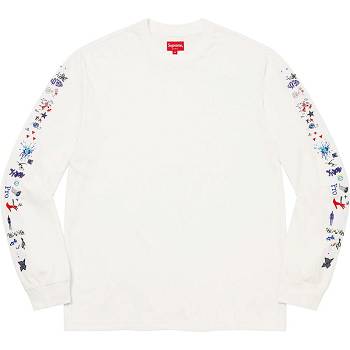 Suéteres Supreme AOI Icons L/S Top Branco | PT276RW