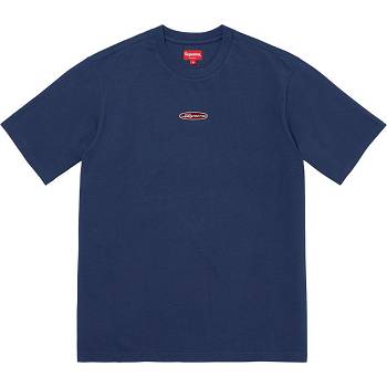 Suéteres Supreme Oval Logo S/S Top Azul Marinho | PT253UT