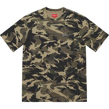 Suéteres Supreme S/S Pocket Tee Verde Oliva Camufladas | PT268CE